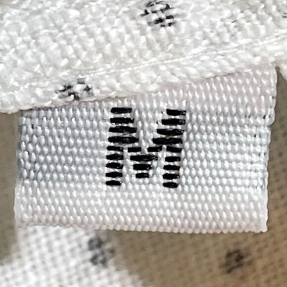 SOLD SOLD SOLD leeper Michelin Linen Swiss Dot Long Sleeve Midi Dress White - Picture 7 of 8